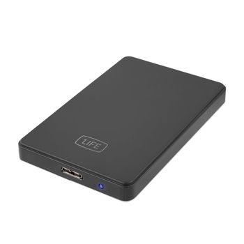 Carcasa 2.5″ SATA 1Life hd:flux 3 Negro USB hasta 2TB ligera y portátil