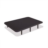 base tapizada negra 100 x 190 cm dreamnite tejido 3d antideslizante estructura 30x40mm 5 barras transversales con patas 35cm