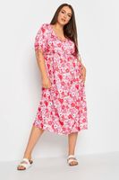 limited collection vestido rosa floral mujer curvy y tallas grandes yours