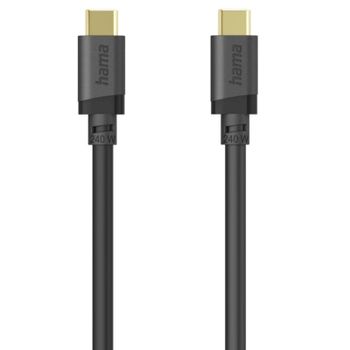 Cable USB C a USB C Hama 1,5 m USB 3.2 Gen 1 5 Gbit/s Negro