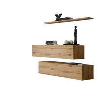 conjunto de muebles de salon switch sbii diseno color roble wotan