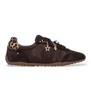 carmela para mujer 16438401-marron zapatillas de piel 164384 marron 39 plano cordones casual