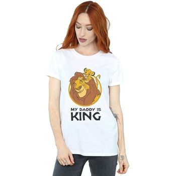Disney Camiseta The Lion King My Daddy Is King para mujer