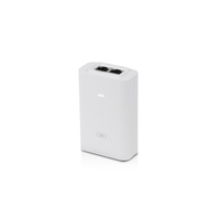 inyector poe ubiquiti poe-24-24w-g-wh poe adapter 24v 1a giga blanco