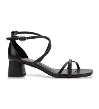 Martinelli para mujer. S051-B431PY Sandalias de Piel Vettabbia negro (38), 5 a 8cm, Hebilla, Casual, Clásico