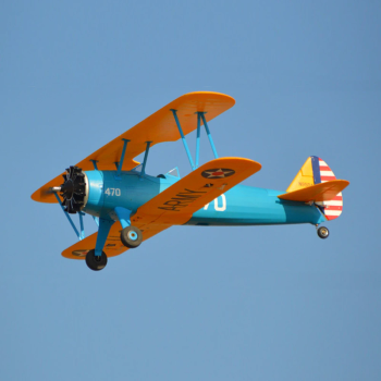 Hookll PT-17 Biplane 1200mm envergadura aeronave RC EPO ala fija escalada kit/PNP