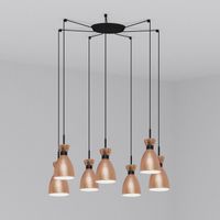 lampara colgante retro 7 luces