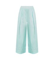 colmar para mujer 0600-4za pantalon pierna ancha azul 46 casual algodon