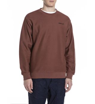 Replay para hombre. M3317.000.24036 Sudadera de felpa granate (S), Casual, Algodón