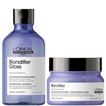 Dúo de champú y mascarilla Blondifier Gloss Serie Expert de L'Oréal Professionnel