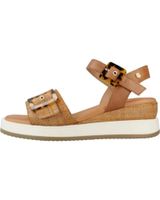 de carmela sandalias mujer modelo 162227c color marron camel