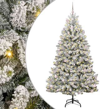 Árbol De Navidad Artificial 240 Cm 300 Led Blanco Cálido Vidaxl
