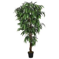 arbol de mango artificial con 900 hojas verde 180 cm vidaxl