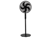 ventilador de pie - jata jvvp3063 50 w 3 velocidades altura ajustable caudal 3540 mh estancias hasta 25 m negro