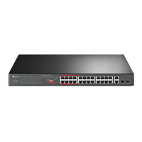 switch no gestionable tp-link tl-sl1226p 24p poe 10100 2p gigabit 2p slots combo gigabit sfp total