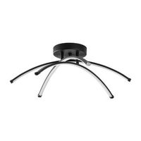 lampara de techo ledbanana-13685 negro metal 57x20x57 cm