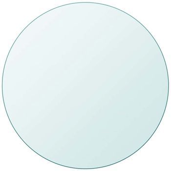 Tablero De Mesa De Cristal Templado Redondo 700 Mm Vidaxl