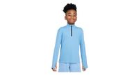 camiseta de media cremallera nike dri fit multi uv azul para nino