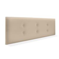 cabecero de polipiel con 2 hileras de botones 160x50cm camas 150160 - beige