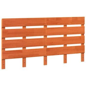 Cabecero Marrón 140,5 X 3 X 80 Cm Madera De Pino Macizo Vidaxl