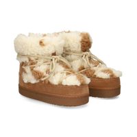 inuikii botines planos mujer - marron talla 39