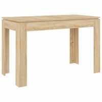mesa de comedor madera contrachapada roble sonoma 120x60x76cm vidaxl
