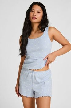 Hunkemöller Pantalón corto en pointelle Azul