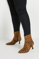 botines leopardo de tacon en ancho especial