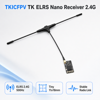 receptor tkic elrs 24g nano rx con baja latencia 50mw de potencia enlace estable expresslrs para drones fpv freestyle accesorio