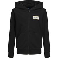jack  jones jersey 12254258 jorcobin sweat zip hood jnr black para nino
