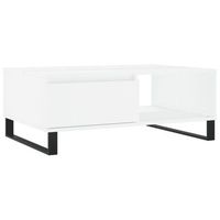 mesa de centro madera de ingenieria blanco 90x60x35 cm vidaxl