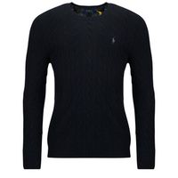 polo ralph lauren jersey jersey de cuello redondo en punto trenzado en lana y casemira para hombre