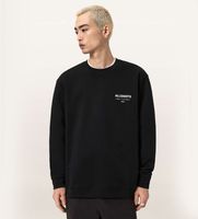 all saints para hombre m033nb sudadera underground negro l casual algodon manga larga