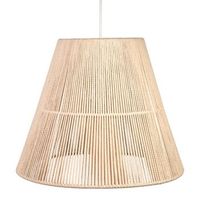 lampara cuerda algodon blanca e27 220-240v