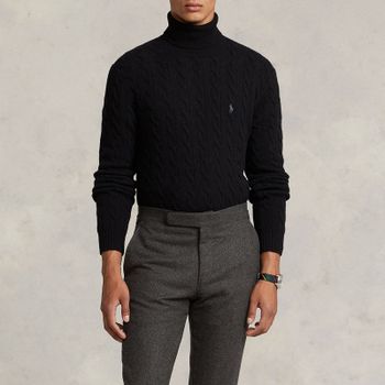 Polo Ralph Lauren Wool Cashmere-Blend Cable Knit Jumper - L