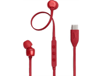 auriculares de boton - jbl tune 310c usb-c intraurales rojo
