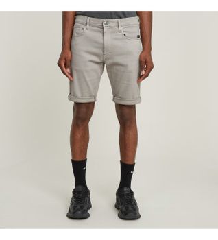 G-Star para hombre. D10481-C258-H120 Shorts 3301 Slim gris (29), Casual, Algodón