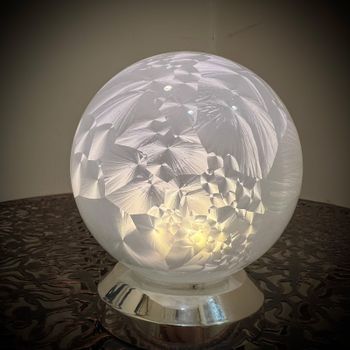 10cm Warm White Glass Ball Light