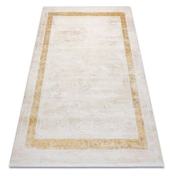 Alfombra Moderna Duke 51524 Crema / Dorado - Estructura, Griego Estruc 240x330 Cm