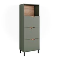 aparador marelle 60 x 1695 cm con 4 compartimentos vicco