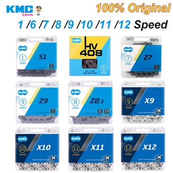 Cadena KMC MTB 12 11 10 9 8 7 6 velocidades corriente de bicicleta de carretera X12 X11 X10 X9 X8 S1 cadenas de bicicleta de marcha única