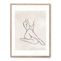 cuadro woman line art xiii