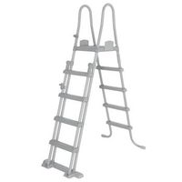 escalera de seguridad para piscina 4 peldanos flowclear 132 cm bestway
