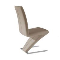 set 2 sillas de comedor ecopiel silva - capuchino