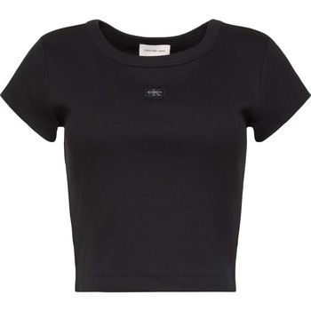 Calvin Klein Jeans Tops y Camisetas Lv047c200g Woven Label 2x2 Baby para mujer