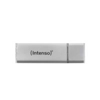 unidad flash usb intenso alu line 4 gb usb 20 plata con tapa