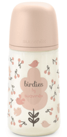 suavinex birdies biberon flujo medio rosa 3m 270 ml