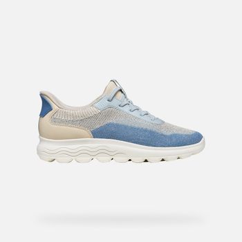 GEOX Spherica Plus Mujer Blanco Lechoso/azul Claro