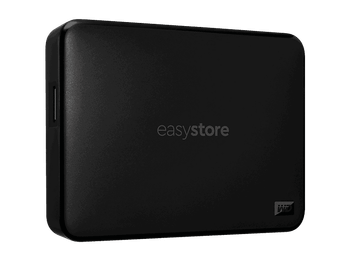 Disco duro externo 6 TB - Western Digital WD Easystore, Portátil, HDD, USB 3.2 Gen 1, Software de Copia Seguridad, Para Windows y Mac, Negro