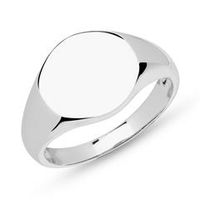 anillo grabable de plata 925